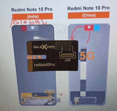 dlzxwin tester flex cable for testbox s300 compatibe for redmi note 10 pro