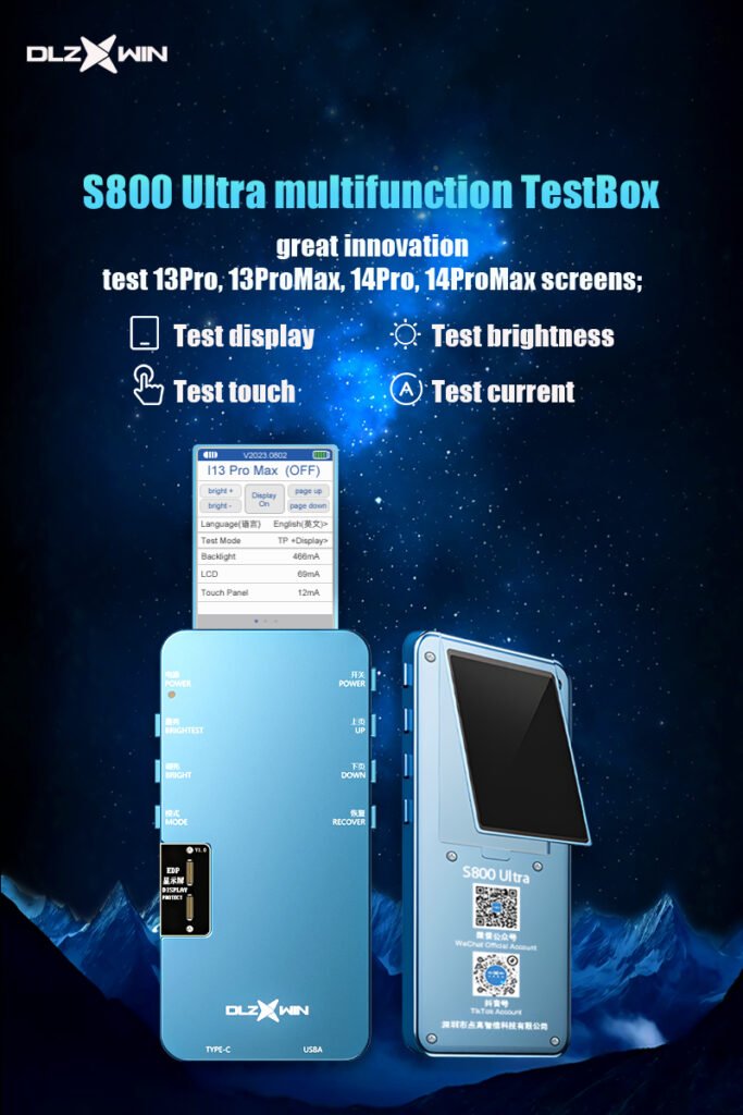 DLZXWIN TestBox DL S800 6IN1 LCD Screen Tester Machine For iPhone